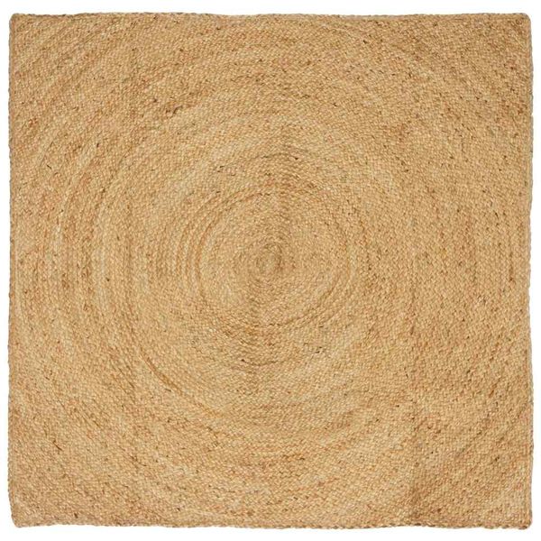 vidaXL Tapis de surface Carr&eacute; Marron 120 x 120 cm Jute