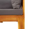 vidaXL Salon de jardin avec coussins 4 pcs bois d'acacia massif