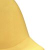 vidaXL Chaises pivotantes &agrave; manger lot de 2 jaune moutarde tissu