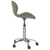 vidaXL Chaise pivotante &agrave; manger gris clair velours