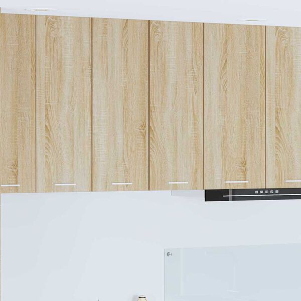 vidaXL Armoire suspendue Ch&ecirc;ne Sonoma et Blanc 30 x 31 x 80 cm