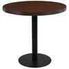 vidaXL Table de bistro Marron fonc&eacute; 80 cm MDF