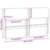 vidaXL T&ecirc;te de lit capitonn&eacute;e Taupe 160 cm Pin massif