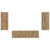 vidaXL Ensemble meuble TV 2 pcs Ch&ecirc;ne artisanal Bois d'ing&eacute;nierie
