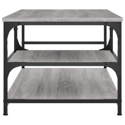 vidaXL Table basse sonoma gris 90x49x40 cm bois d'ingénierie
