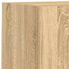 vidaXL Unit&eacute;s murales TV avec LED 8 pcs ch&ecirc;ne sonoma bois d'ing&eacute;nierie