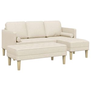 vidaXL Ensemble de Canap&eacute;s 2 pc Lin Polyester
