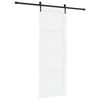 vidaXL Porte coulissante ORKDAL Blanc 83 x 232 cm Bois de pin massif
