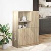 vidaXL Ensemble d'armoires de cuisine 2 pcs ch&ecirc;ne sonoma