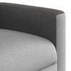 vidaXL Fauteuil inclinable &eacute;lectrique gris nuage tissu