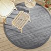 vidaXL Tapis d'ext&eacute;rieur ARAKIL gris &Oslash;160 cm PP