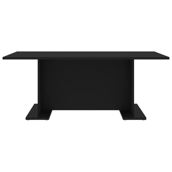 vidaXL Table basse noir 103,5x60x40 cm bois d'ingénierie