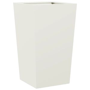 vidaXL Jardini&egrave;re blanc 45x45x75 cm acier