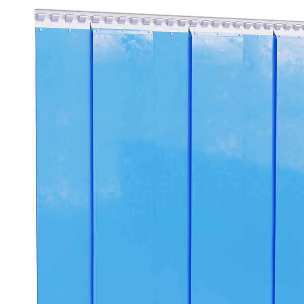 vidaXL Rideau de porte bleu 200 mmx1,6 mm 10 m PVC