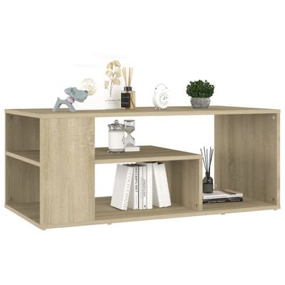 vidaXL Table basse chêne sonoma 100x50x40 cm bois d'ingénierie