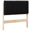 vidaXL T&ecirc;te de lit capitonn&eacute;e Marron et Noir 90 cm Pin massif