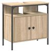 vidaXL Ensemble de mobilier de salle de bain 4 pcs Ch&ecirc;ne Sonoma