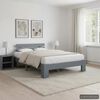 vidaXL Cadre de lit sans matelas gris bois massif de pin 140x200 cm
