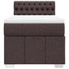 vidaXL Sommier &agrave; lattes de lit avec matelas Marron fonc&eacute; 90x190 cm