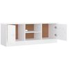 vidaXL Meuble TV ALTA blanc 112x35x41 cm bois massif de pin