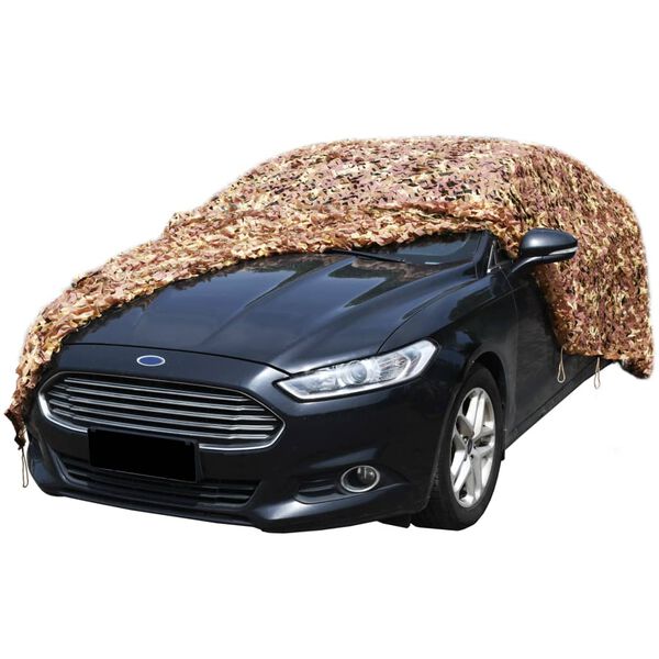 vidaXL Filet de camouflage avec sac de rangement 3 x 3 m