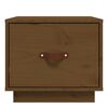vidaXL Tables de chevet 2pcs Marron miel 40x34x35cm Bois de pin massif