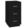 &nbsp;vidaXL Tables de chevet 2 pcs Noir 40x40x75 cm Bois de pin massif