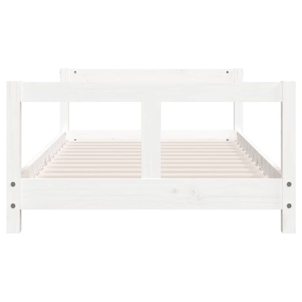 vidaXL Cadre de lit pour enfant blanc 80x160 cm bois de pin massif