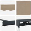 vidaXL Auvent R&eacute;tractable Beige 4 &times; 3 m Toile et Aluminium