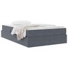 vidaXL Lit avec rangement et matelas Gris fonc&eacute; 120 x 190 cm Velours