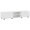 vidaXL Ensemble meuble TV avec tiroir Blanc brillant Bois d'ing&eacute;nierie