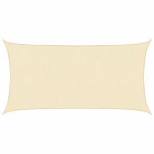 vidaXL Voile d'ombrage 160 g/m&sup2; Cr&egrave;me 2x3,5 m PEHD