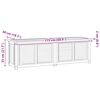 vidaXL Bo&icirc;te de rangement jardin et sac 175x50x55 cm bois massif teck