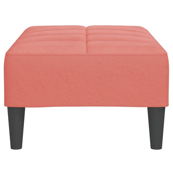 vidaXL Repose-pied Rose 78x56x32 cm Velours