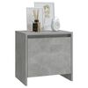 vidaXL Table de chevet gris b&eacute;ton 45x34x44,5 cm bois d'ing&eacute;nierie