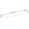 vidaXL Dessus de table 110x50x2,5cm rectangulaire bois massif manguier