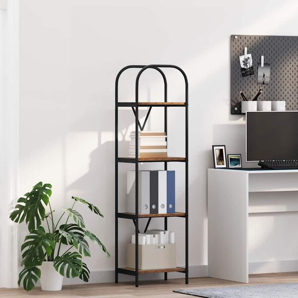 vidaXL &Eacute;tag&egrave;re Bois ancien 40 x 30 x 146 cm Bois d'ing&eacute;nierie