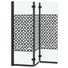 vidaXL Enceinte de Douche Noir et Transparent 130 x 130 cm