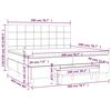 vidaXL Sommier &agrave; lattes de lit avec matelas Gris clair 200x200cm Tissu