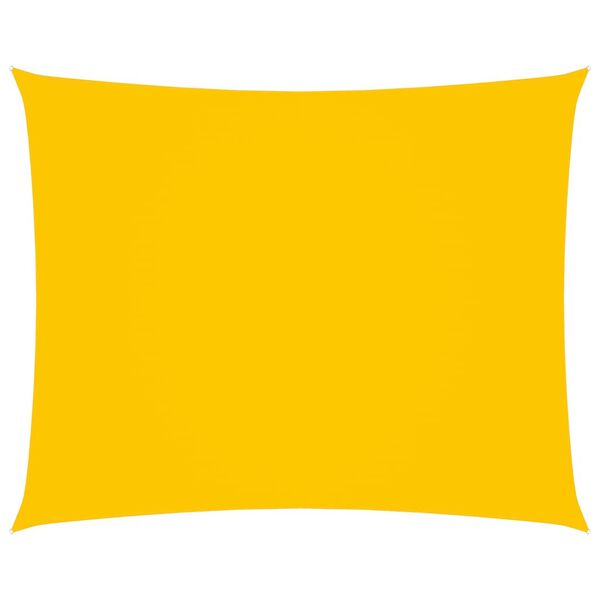 vidaXL Voile de parasol tissu oxford rectangulaire 3x4 m jaune