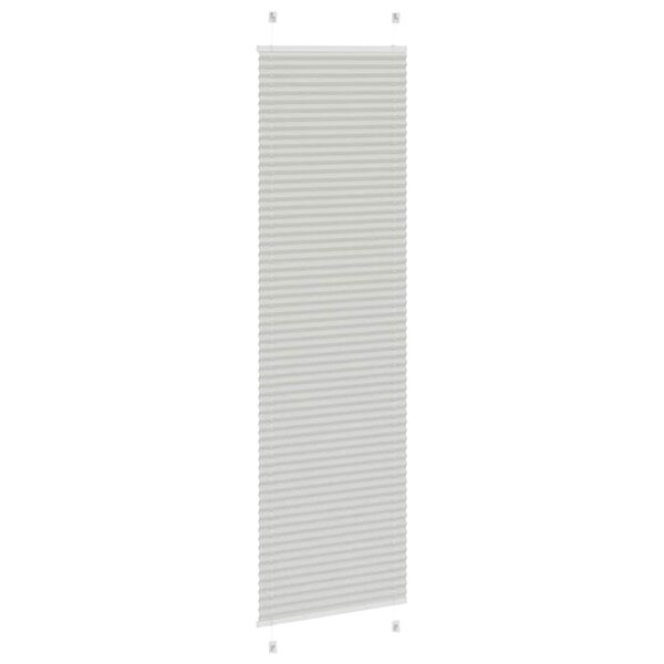 vidaXL Store pliss&eacute; gris clair 60x200 cm largeur du tissu 59,4 cm