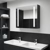 vidaXL Armoire de salle de bain &agrave; miroir LED 89x14x62 cm