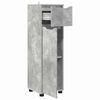 vidaXL Cabinet de salle de bain Gris b&eacute;ton 30,5 x 30 x 101 cm