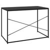 vidaXL Bureau d'ordinateur Noir 110x60x70 cm Bois d'ingénierie