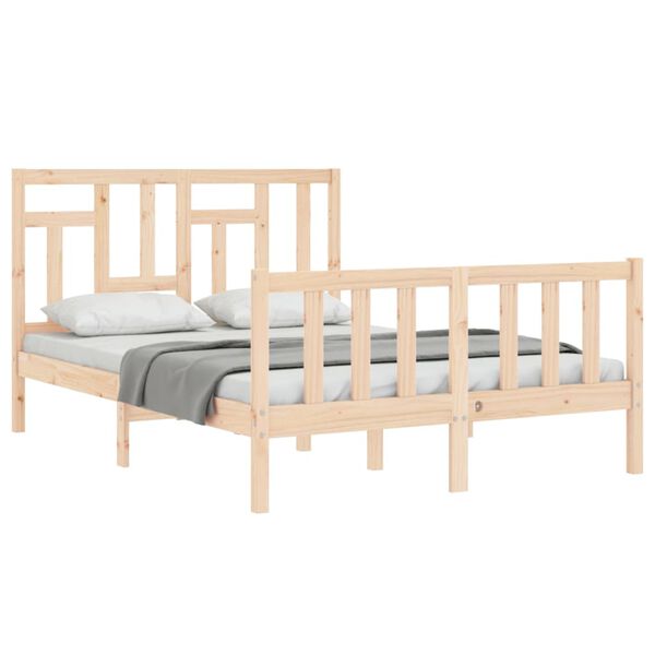 vidaXL Cadre de lit sans matelas 140x190 cm bois de pin massif
