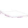 vidaXL Surmatelas Blanc 140 x 200 cm Tissu Jacquard