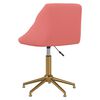 vidaXL Chaises pivotantes &agrave; manger lot de 4 rose velours
