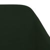 vidaXL Chaises &agrave; manger lot de 6 vert fonc&eacute; velours