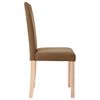 vidaXL Chaises &agrave; manger lot de 2 marron tissu