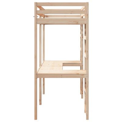 vidaXL Cadre de lit superposé sans matelas 90x200cm bois de pin massif